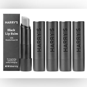 Harry's Black Lip Balm with Korean Meadowfoam Oil - NIB - Individual Stick